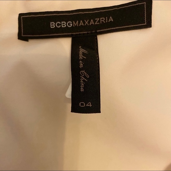 bcbgmaxazria asymmetrical cocktail dress - white - Picture 5 of 5